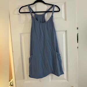 Blue Women's Dress with pockets